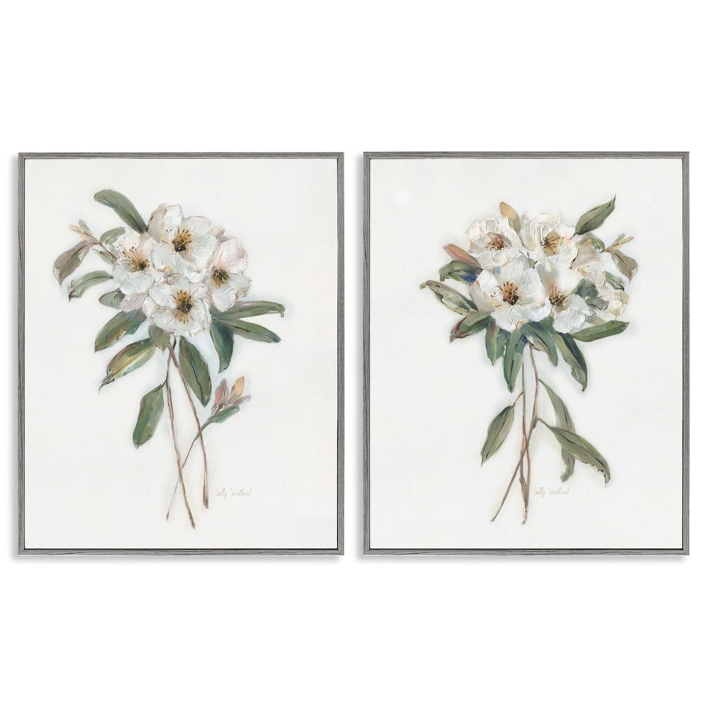 Stupell Wild Spring Flower Bundles Framed Giclee Art Design By Sally Swatland (Set of 2)