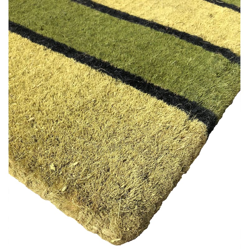Heavy Duty Pistachio Coir Door Mat - 2" x 4'9"/Non-Monogram - 2" x 4'9"/Non-Monogram