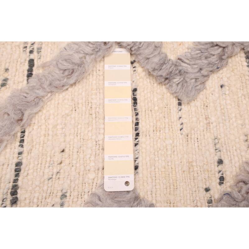 ECARPETGALLERY Hand-knotted Looma Cream Wool Rug - 8'3 x 10'3