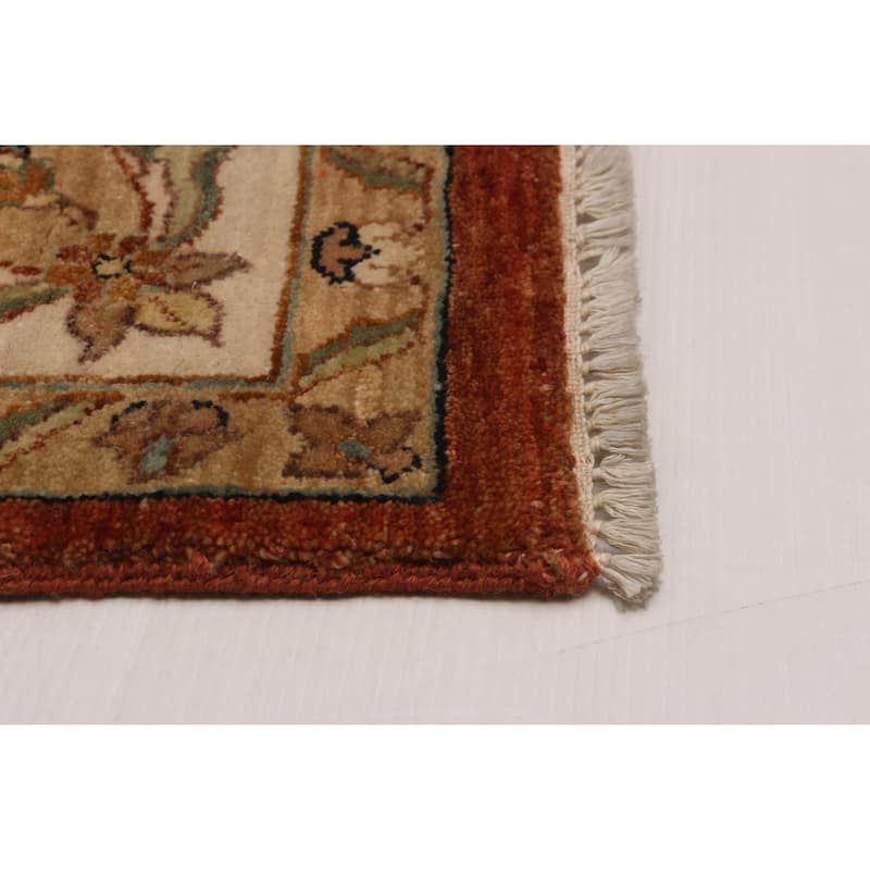 ECARPETGALLERY Hand-knotted Jamshidpour Dark Copper Wool Rug - 6' 6" x 10'