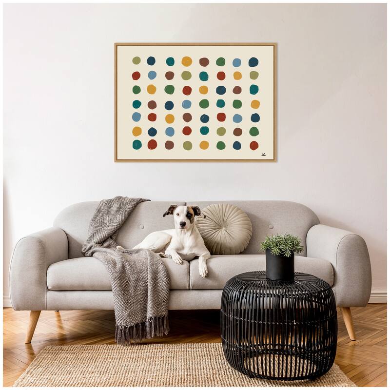 Kate and Laurel Meditation No. 3 by Kelly Knaga Framed Canvas Wall Art Print