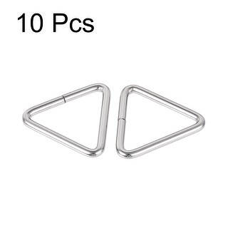 JCBIZ 20pcs Triangle Ring Buckle Trampoline Accessories 38x20mm Stainless Steel Triangle Webbing Buckle For Trampolines