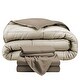 preview thumbnail 12 of 38, Bare Home Down Alternative Reversible Bed-in-a-Bag Sand/Taupe, Sheets: Taupe - Queen