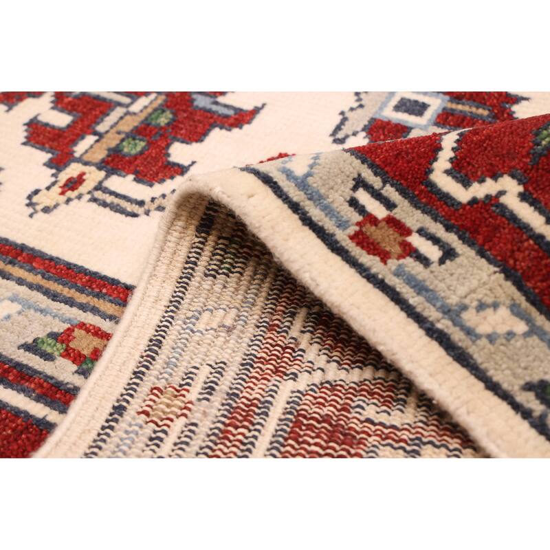 ECARPETGALLERY Hand-knotted Jules Serapi Cream Wool Rug - 7'10 x 9'11