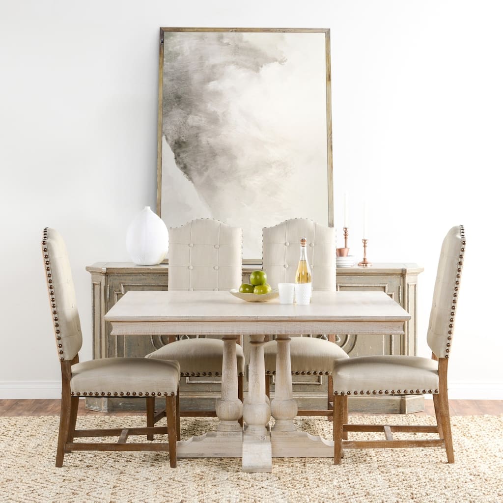 Norman Solid Wood 54-inch Square Dining Table by Kosas Home