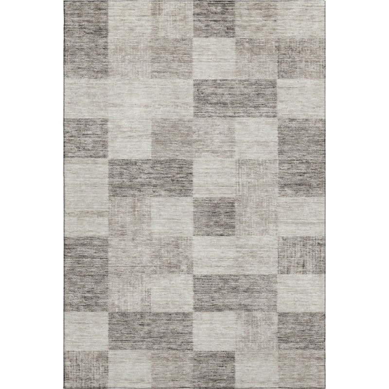 Premium Washable Super Soft Modern Checker Mayfield Rug