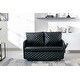 preview thumbnail 3 of 70, Velvet Loveseat Couch with Pull Out Bed Convertible Sleeper Sofa Bed