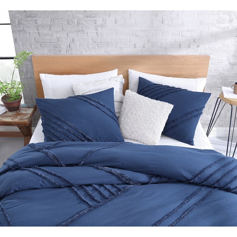 DKNY Chenille Block 3-pc Comforter Set