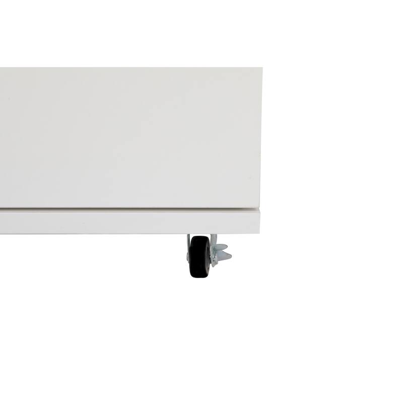 5 Drawer Dresser on Wheels Rustic Brown Rolling Chest of Drawers Storage Cabinet for Bedroom Closet, Wide Drawer Organizer