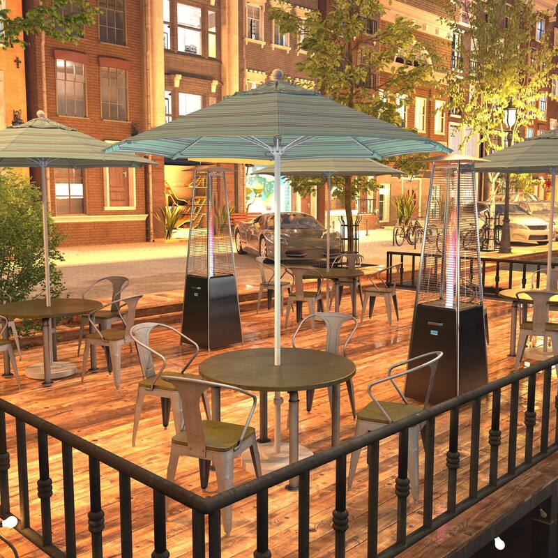 California Umbrella 75' Venture Series Patio Umbrella, White Aluminum Pole Fiberglass Ribs Push Lift Sunbrella - Dolce Oasis
