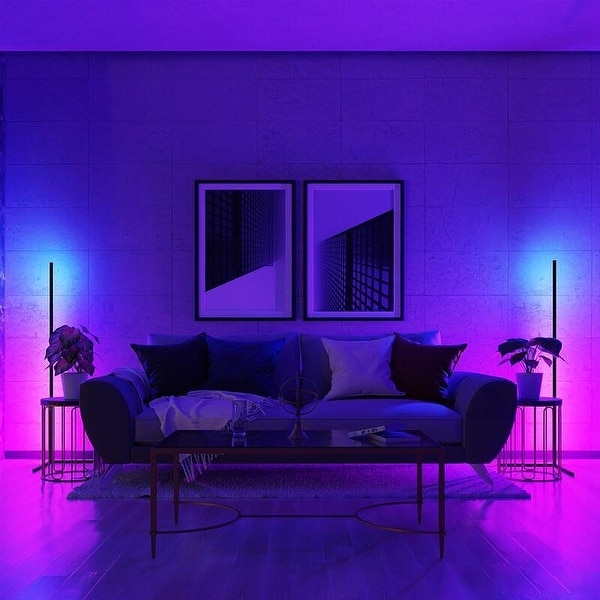 Minimalism RGB Corner Floor Lamp Set Of 2 On Sale Bed Bath Beyond 34864275