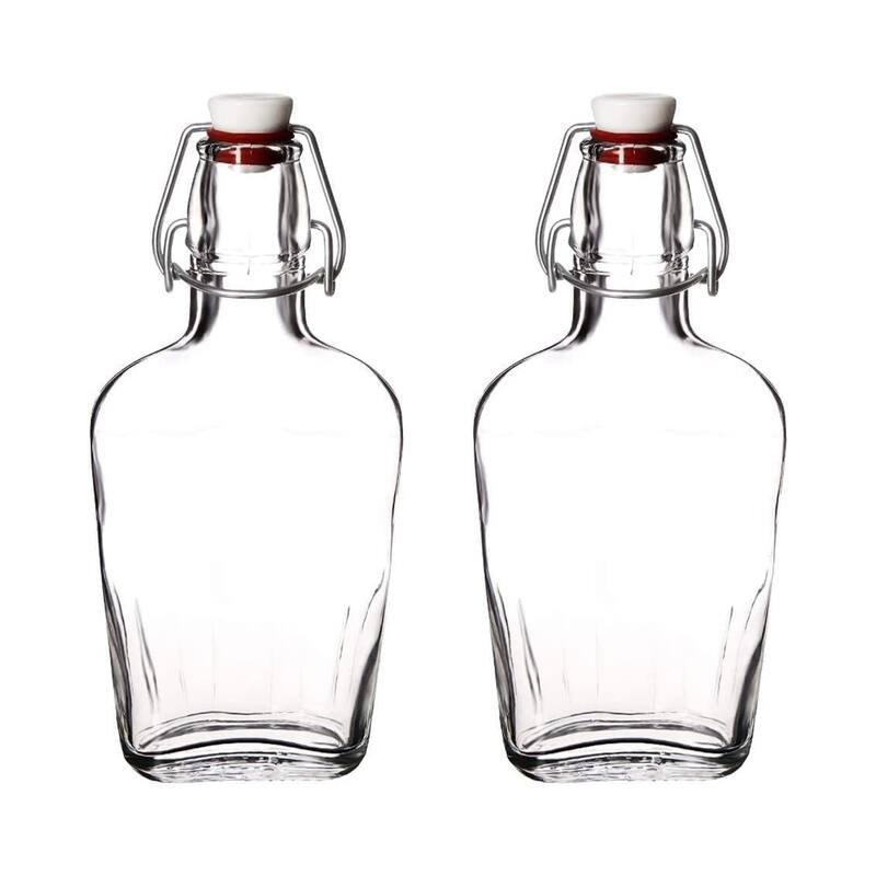 Bormioli Rocco Fiaschetta Pocket Flask, 8.5 oz - Set of 2 - 2 Piece