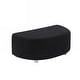 preview thumbnail 3 of 3, Upholstery Cambered Ottoman Combination Sofa Footstool Black