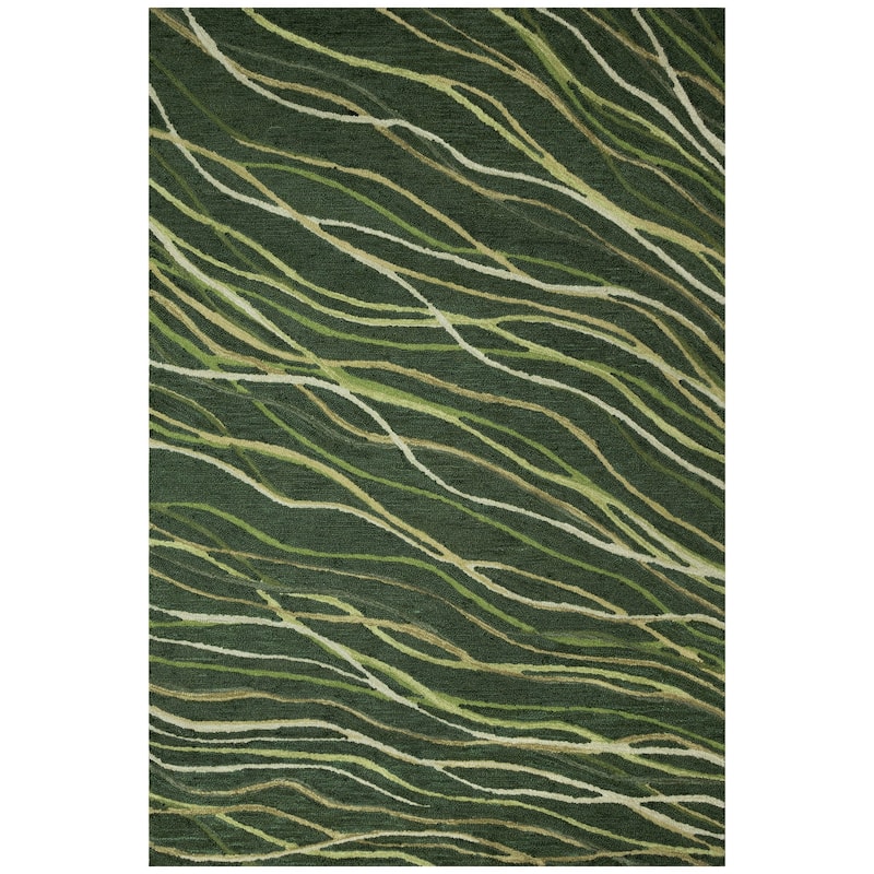 Liora Manne Horizon Ribbons Indoor Rug Moss