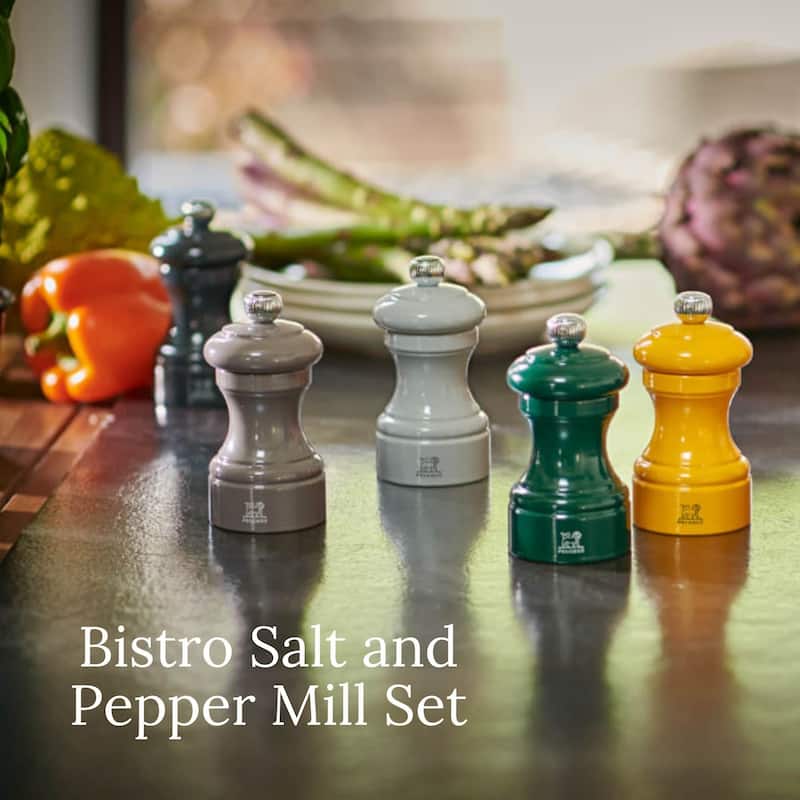 Peugeot Bistro Pepper and Salt Mill Set - 10cm - 4in.