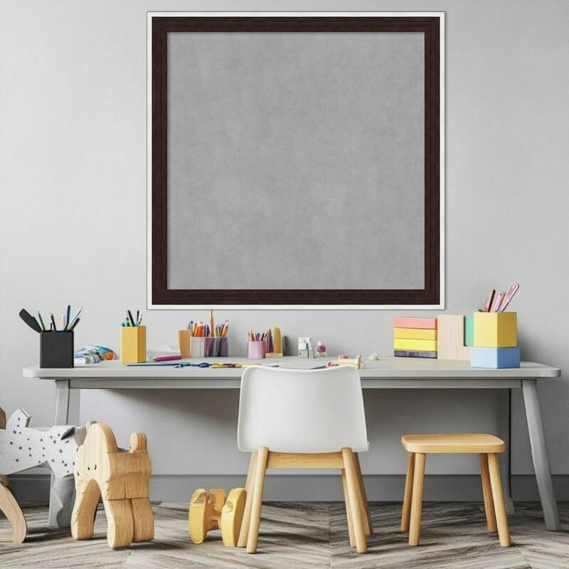 Amanti Art Maya Espresso Silver Framed