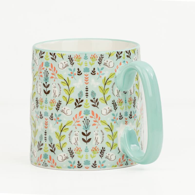 10 Strawberry Street Bella Animal Mugs, Set of 4