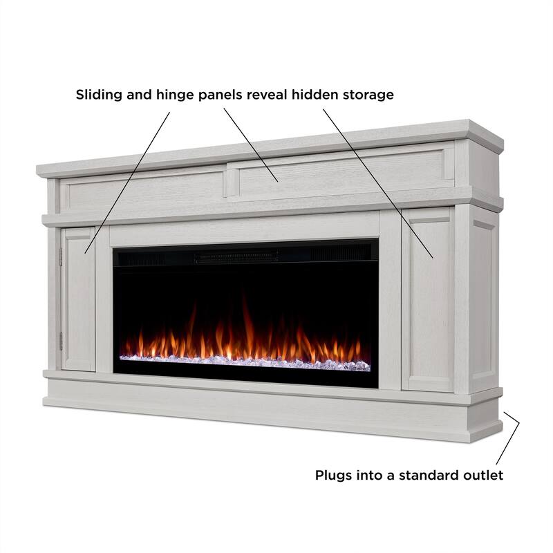 Torrey 60" Smart Landscape Electric Fireplace TV Stand by Real Flame