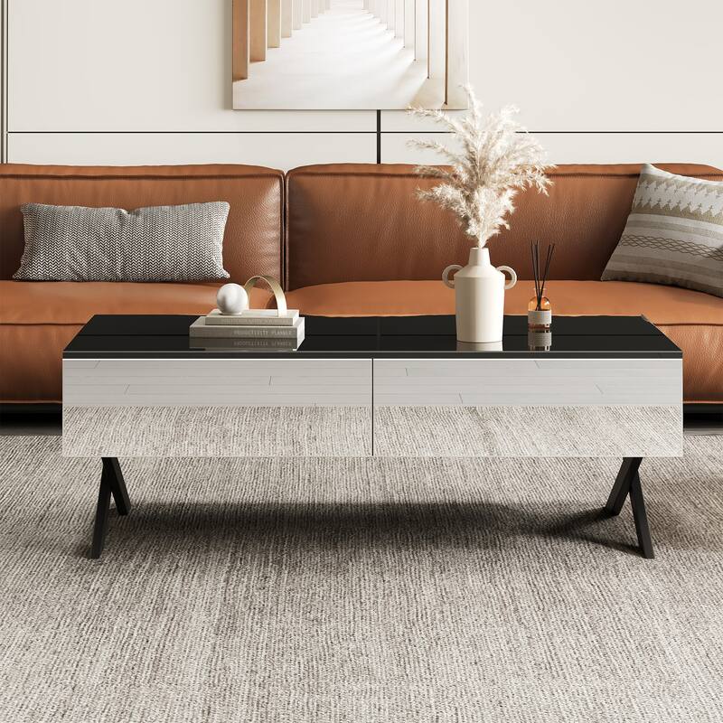 Rectangular Mirror Coffee Table