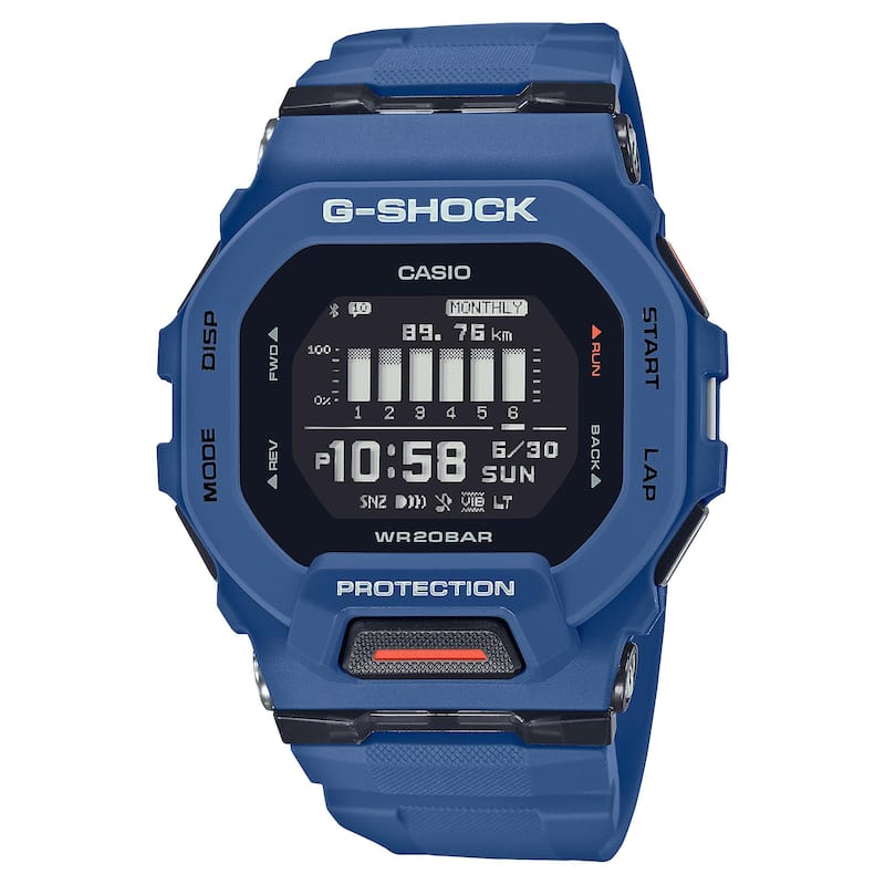 GBD-200-2 Men's G-Shock G-SQUAD Digital Bluetooth Watch, Navy Blue
