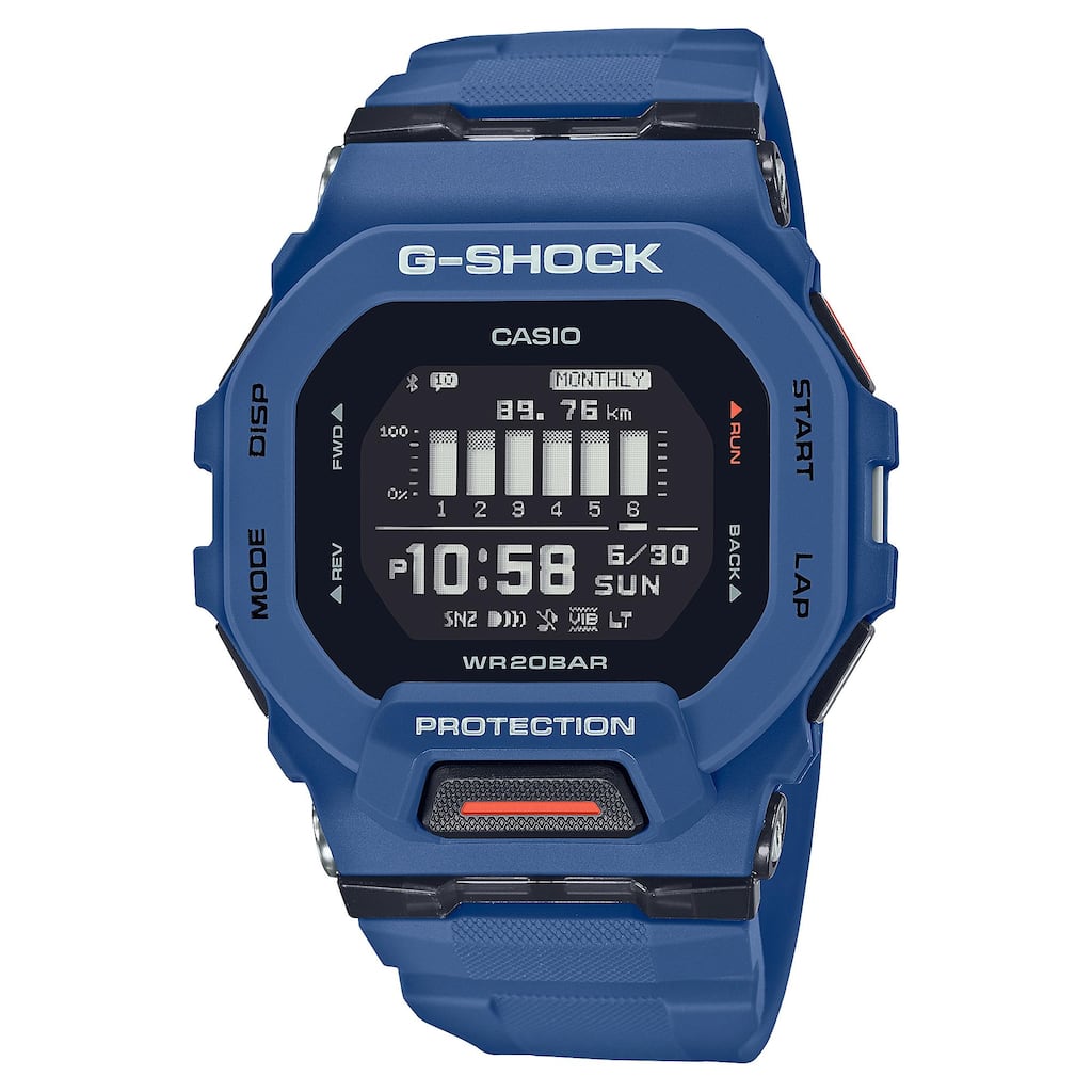 GBD-200-2 Men's G-Shock G-SQUAD Digital Bluetooth Watch, Navy Blue