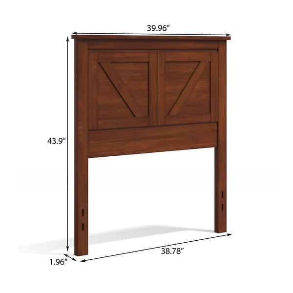 dimension image slide 4 of 9, Farmhouse Solid Wood Headboard