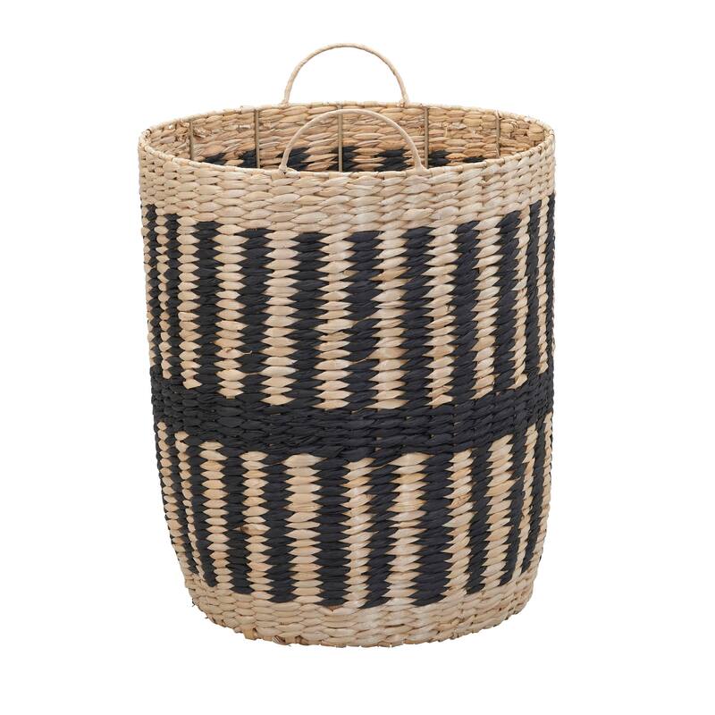 Cattail and Paper Pillar Basket