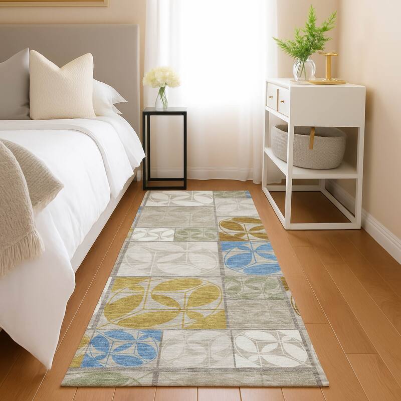 Machine Washable Indoor/ Outdoor Patch Lupton Chantille Rug