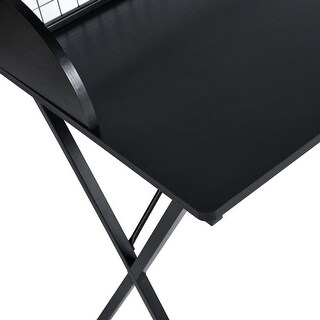 Rectangular Computer Desk and Writing Table with Metal X-Shaped Table ...