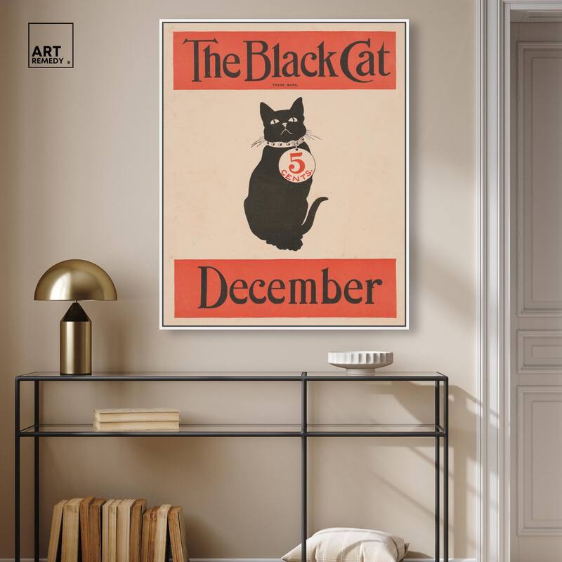 The Black Cat December 1890 Canvas by Art Remedy