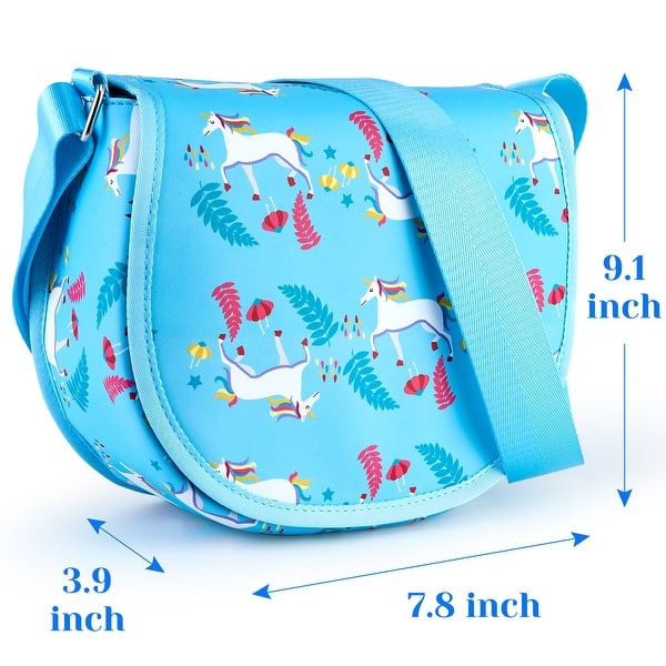 dimension image slide 1 of 2, Girls Adjustable Crossbody Purses for Kids Ages 6-12 - Stylish Shoulder Bags with Adjustable Straps