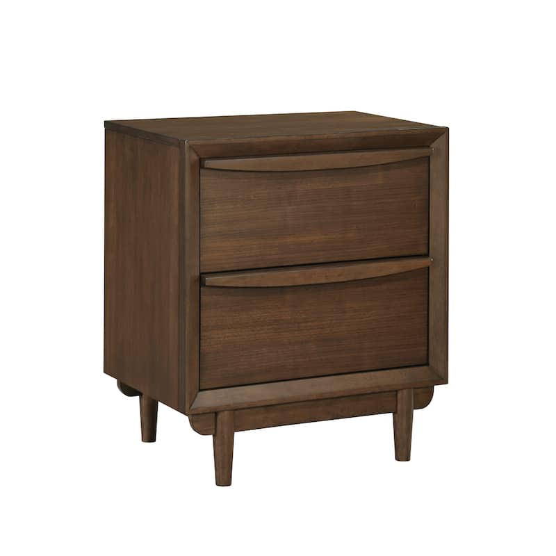 Maurice 2-Drawer Nightstand - Walnut