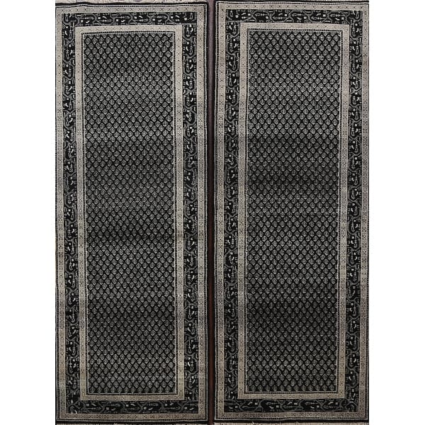 slide 1 of 17, Set Of 2 Vegetable Dye Botemir Oriental Runner Rug Wool Handmade - 2'9" x 7'9"