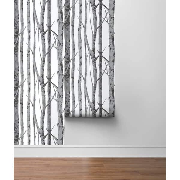 Shop Nextwall Birch Trees Peel And Stick Removable Wallpaper