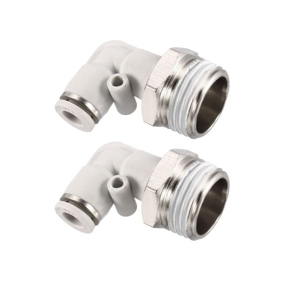 Straight Pneumatic Thrust for Quick Connect Connections Bulkhead Union 6mm Tube OD X 6mm Tube OD 2pcs