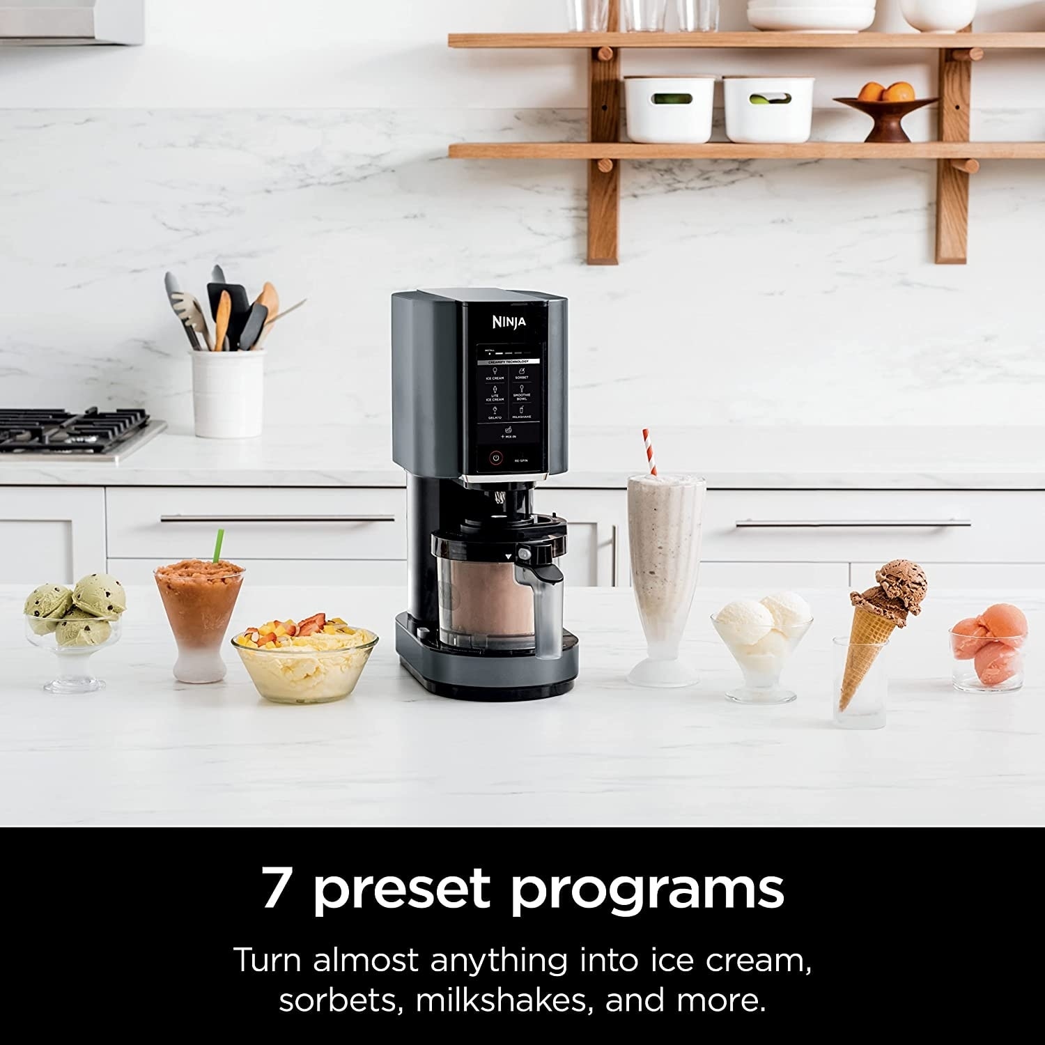 Ninja NC299AMZ CREAMi Ice Cream Maker (Matte Black) - Bed Bath