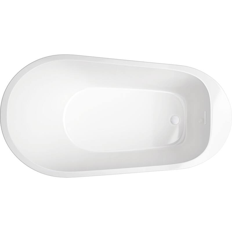 PROFLO Bingham 59" Free Standing Acrylic Soaking Tub with Reversible