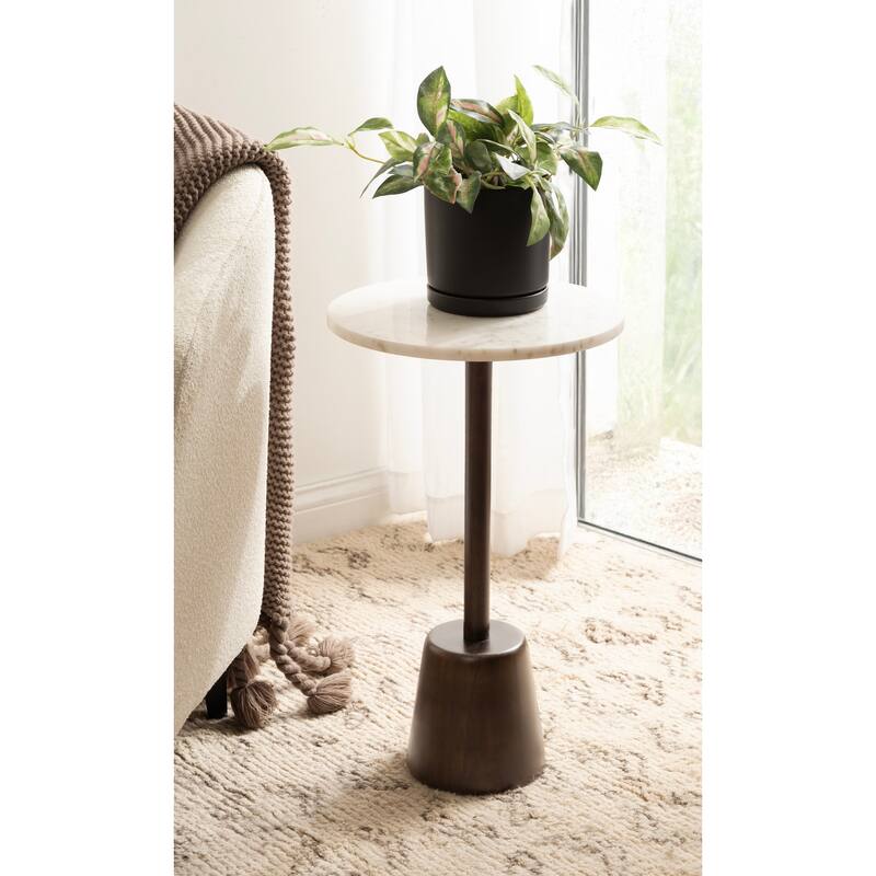 Kate and Laurel Tira Round Side Table