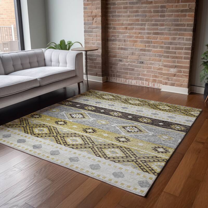 Premium Washable Super Soft Tribal Boho Mayfield Rug