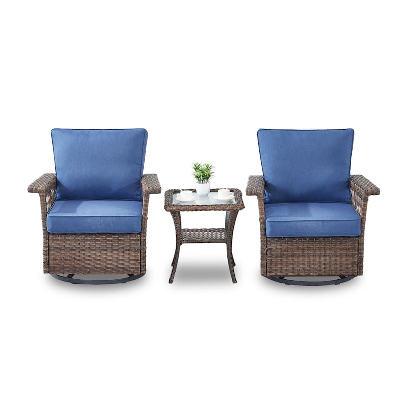 Outdoor Glider Chair with Soft Cushion