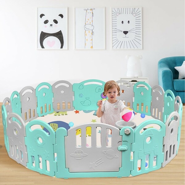 16 panel baby playpen