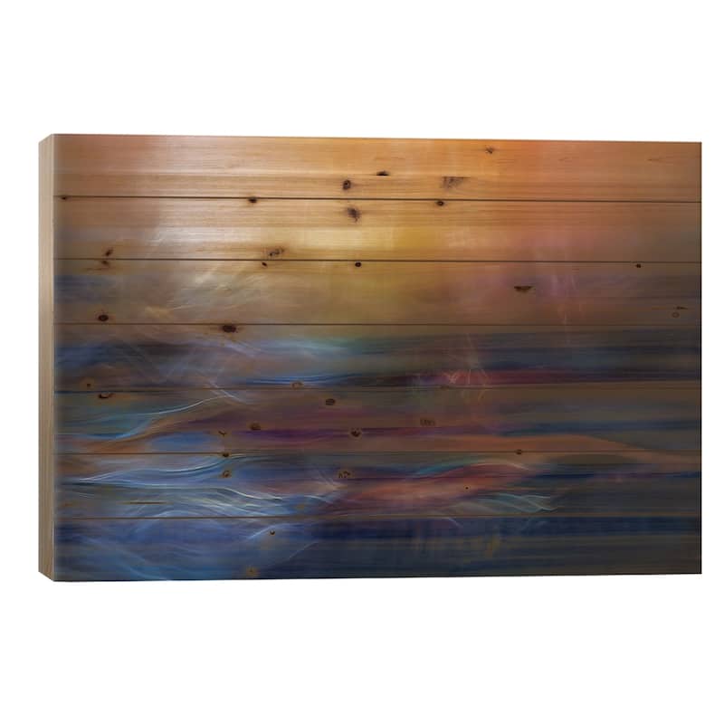 Inner Peace Print On Wood by Willy Marthinussen - Multi-Color - 18x26x1.5