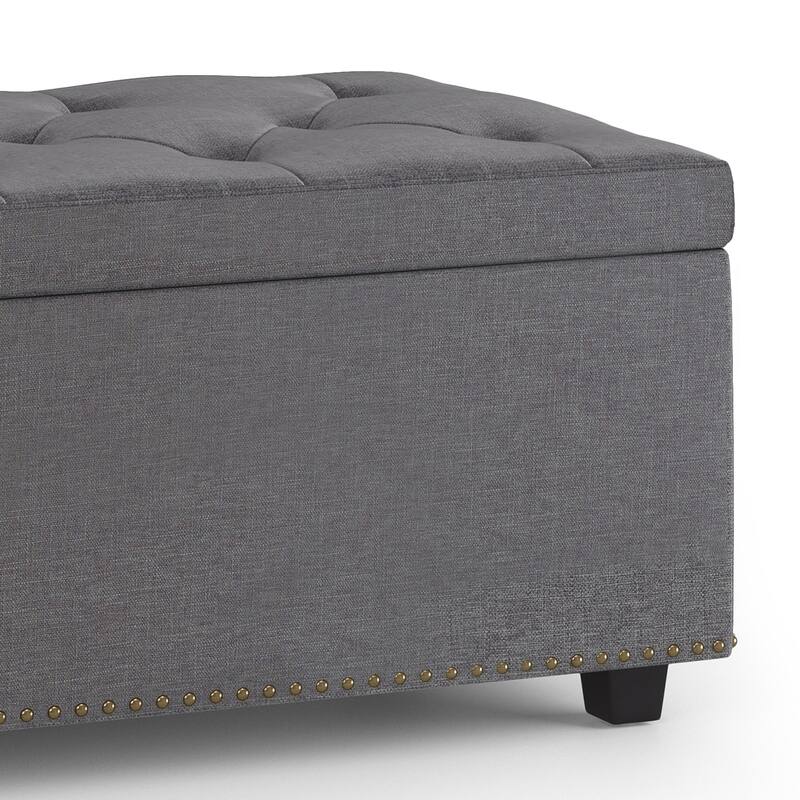 WYNDENHALL Springfield 44 inch Wide Traditional Rectangle Storage Ottoman