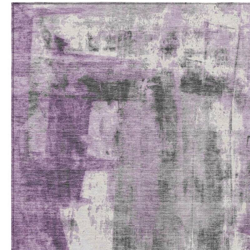 HomeRoots Abstract Transitional Rectangle Outdoor Rug