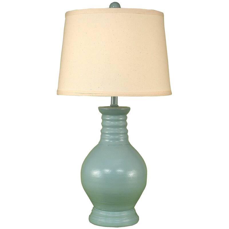 Casual Ribbed-Neck Table Lamp