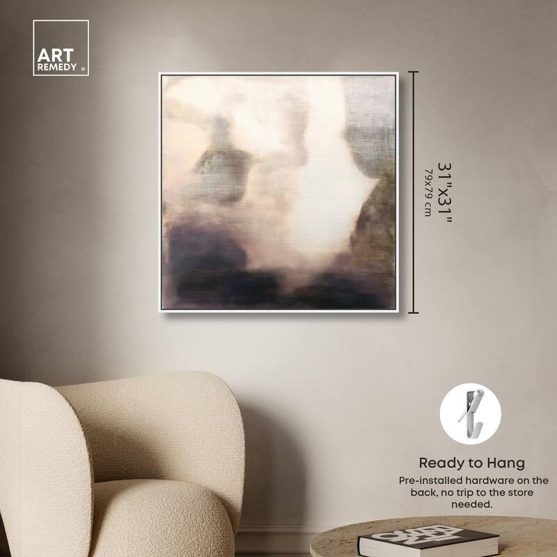 Pale Taupe I Canvas by Art Remedy