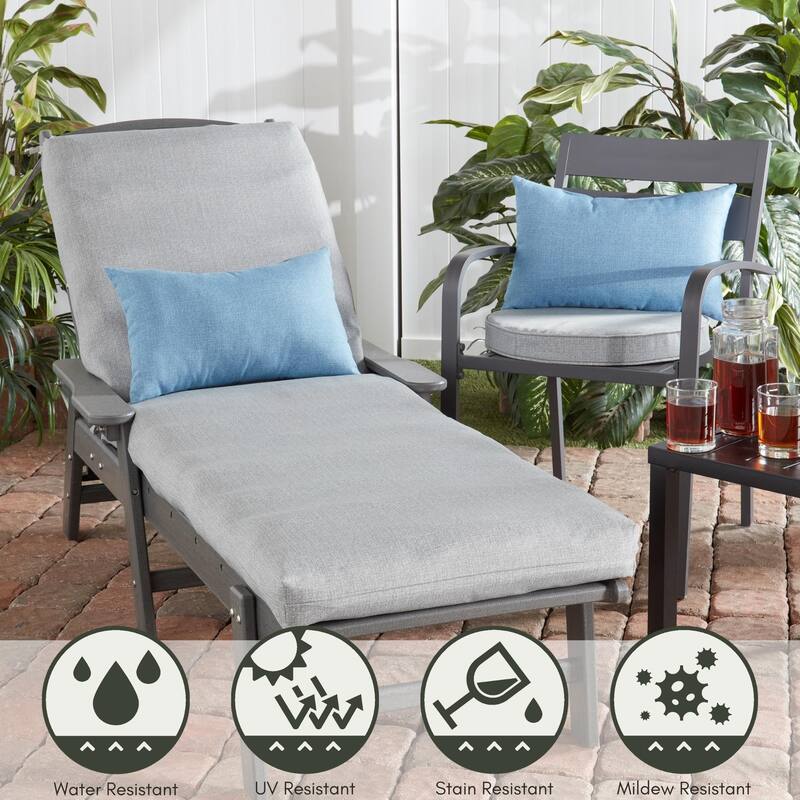 Greendale Home Fashions 18" Round Outdoor Chair Pad (Set of 2)