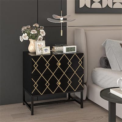 Night Stands with 2 Drawers 23 inches
