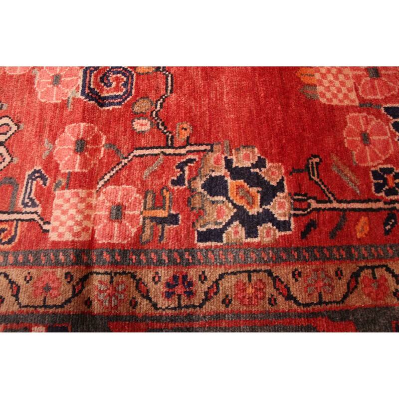 ECARPETGALLERY Hand-knotted Melis Vintage Red Wool Rug - 4'9 x 8'10