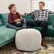 preview thumbnail 80 of 110, Jaxx Ellis Pouf - Modern Shearling Faux-Lamb Plush Fleece Ottoman